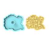 My Favorite Color is October Cookie Cutter | Stamp | Stencil #1