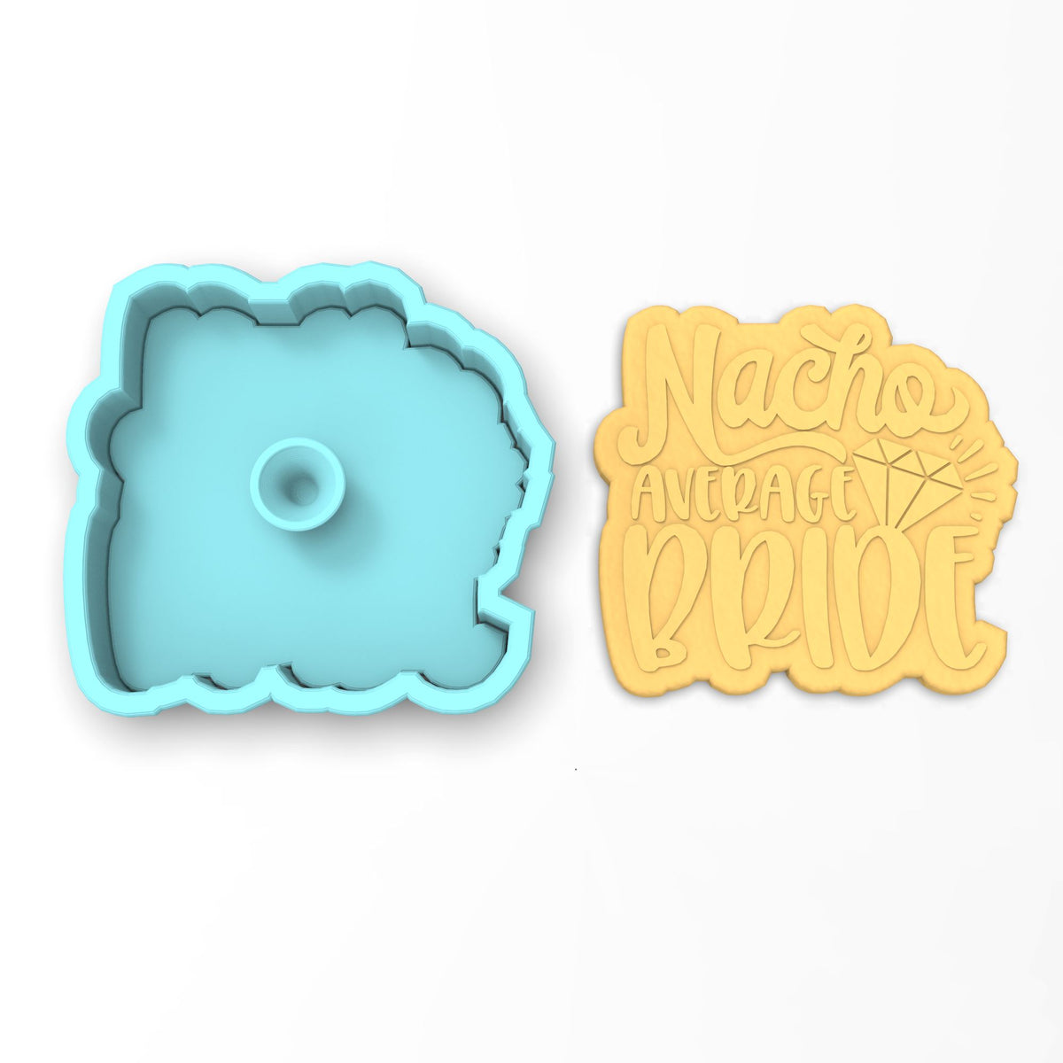 Nacho Average Bride Cookie Cutter | Stamp | Stencil #1
