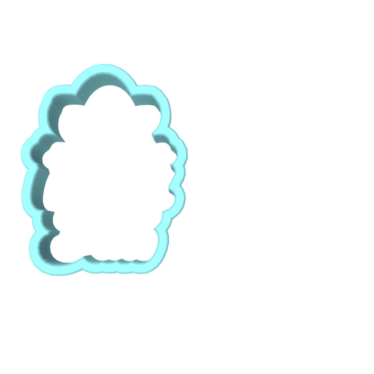 Nacho Average Dad Cookie Cutter | Stamp | Stencil #1 Cookie Cutter Lady MINI - 2 Inches (5cm) Cookie Cutter ONLY (Outline) 