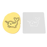 Narwhale Cookie Cutter | Stamp | Stencil #1