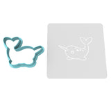 Narwhale Cookie Cutter | Stamp | Stencil #1