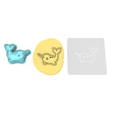 Narwhale Cookie Cutter | Stamp | Stencil #1
