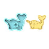 Narwhale Cookie Cutter | Stamp | Stencil #1