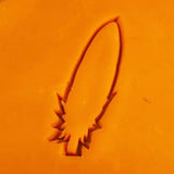 Native Feather Cookie Cutter Outline #2 - Letters/ Numbers/ Shapes