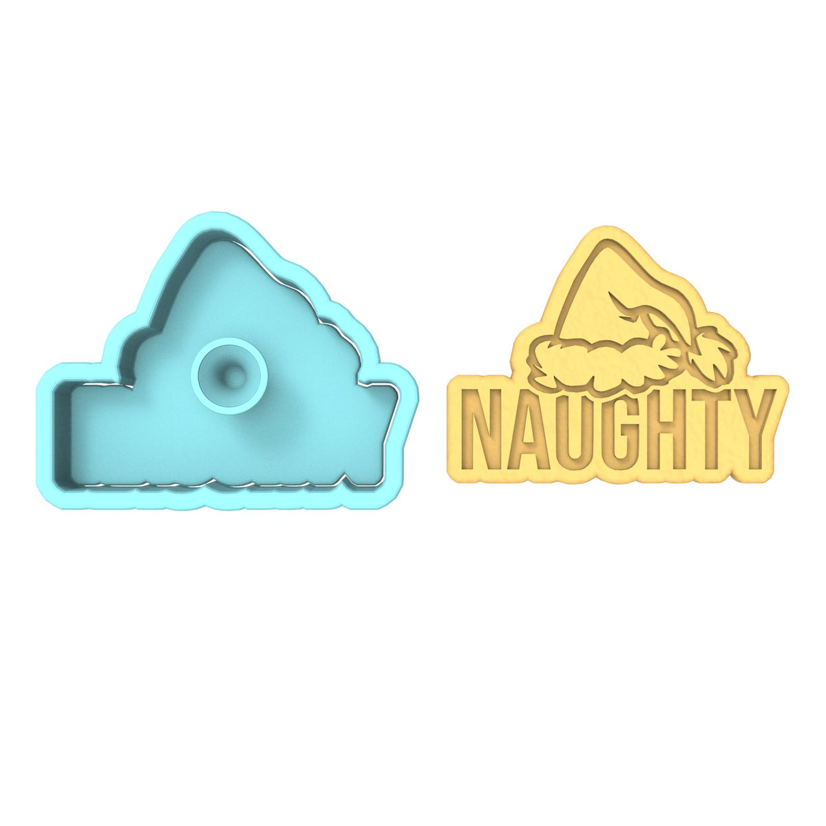 Naughty Grinch Cookie Cutter | Stamp | Stencil #1