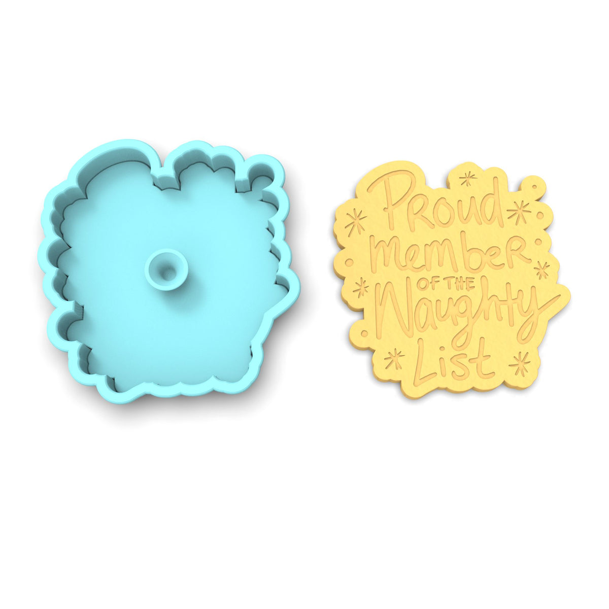 Naughty List Cookie Cutter | Stamp | Stencil #1