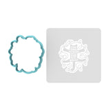 Nine Lives Cookie Cutter | Stamp | Stencil Xmas / Winter / NYE Cookie Cutter Lady MINI - 2 Inches (5cm) **BUNDLE** Cutter + Stencil 