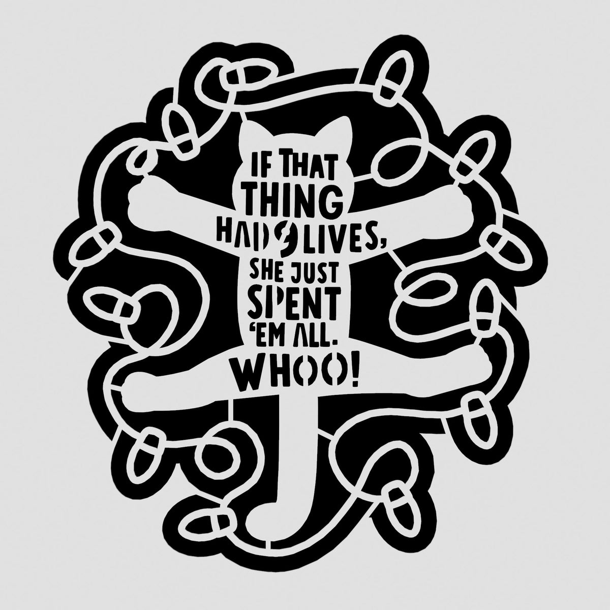 Nine Lives Cookie Cutter | Stamp | Stencil