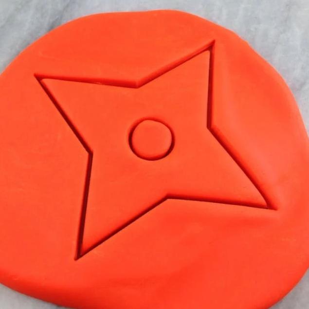 Ninja Star Cookie Cutter Outline #1 - Boys/ Army / Outdoorsman