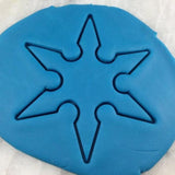 Ninja Star Cookie Cutter Outline #3 Boys/ Army / Outdoorsman Cookie Cutter Lady 