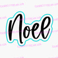 Noel Cookie Cutter | Stamp | Stencil Xmas / Winter / NYE Cookie Cutter Lady 2 Inch Small Cupcake Cutter + Stamp No