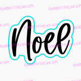 Noel Cookie Cutter | Stamp | Stencil Xmas / Winter / NYE Cookie Cutter Lady 2 Inch Small Cupcake Cutter + Stamp No