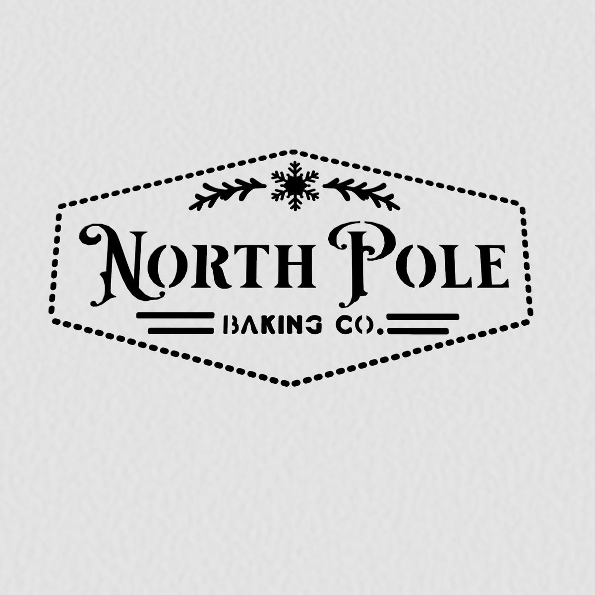 North Pole Cookie Cutter | Stamp | Stencil #1 Xmas / Winter / NYE Cookie Cutter Lady 2 Inch Small Cupcake Stencil Only No