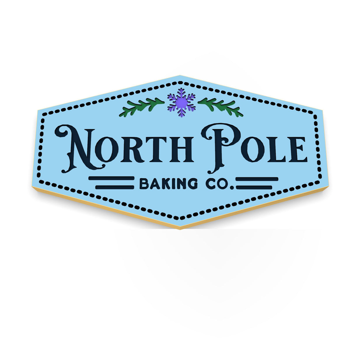 North Pole Cookie Cutter | Stamp | Stencil #1 Xmas / Winter / NYE Cookie Cutter Lady 
