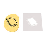 Notebook Cookie Cutter | Stamp | Stencil #1