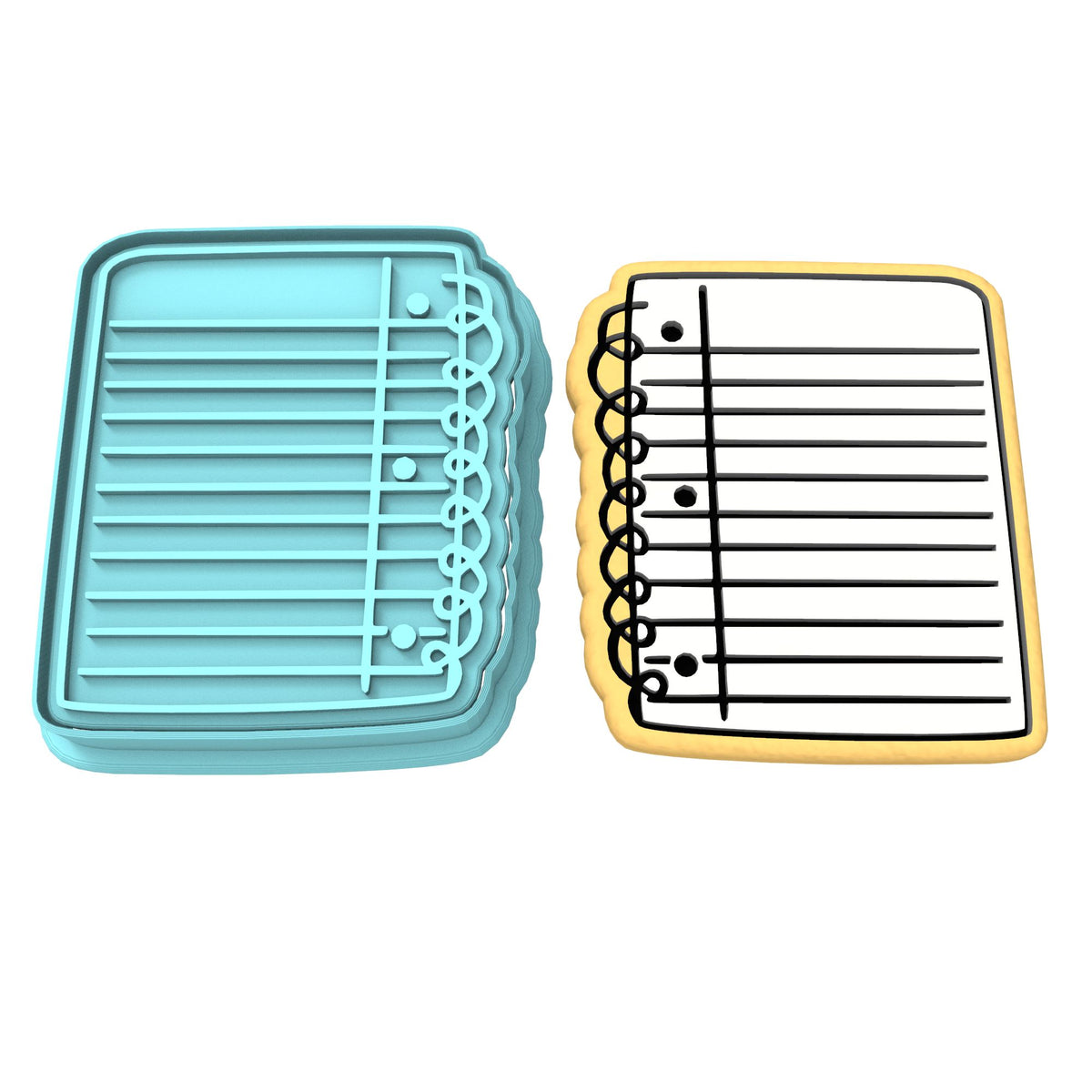 Notepad Cookie Cutter | Stamp | Stencil #1