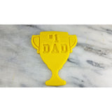 Number 1 Dad Trophy Cookie Cutter  Stamp & Outline #1
