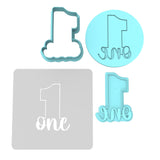 Number One Cookie Cutter | Stamp | Stencil