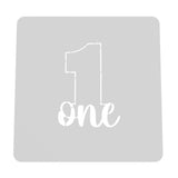 Number One Cookie Cutter | Stamp | Stencil