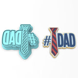 Number One Dad Tie Cookie Cutter | Stamp | Stencil #1