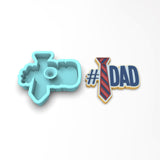 Number One Dad Tie Cookie Cutter | Stamp | Stencil #1