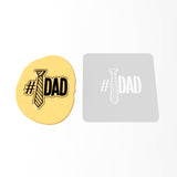 Number One Dad Tie Cookie Cutter | Stamp | Stencil #1
