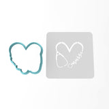 Nurse Heart Cookie Cutter | Stamp | Stencil #1