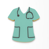 Nurse Scrubs Cookie Cutter | Stamp | Stencil #1
