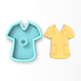 Nurse Scrubs Cookie Cutter | Stamp | Stencil #1