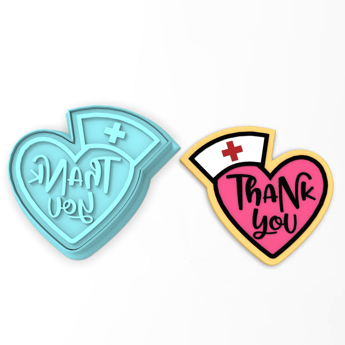 Nurse Thank You Cookie Cutter | Stamp | Stencil #1