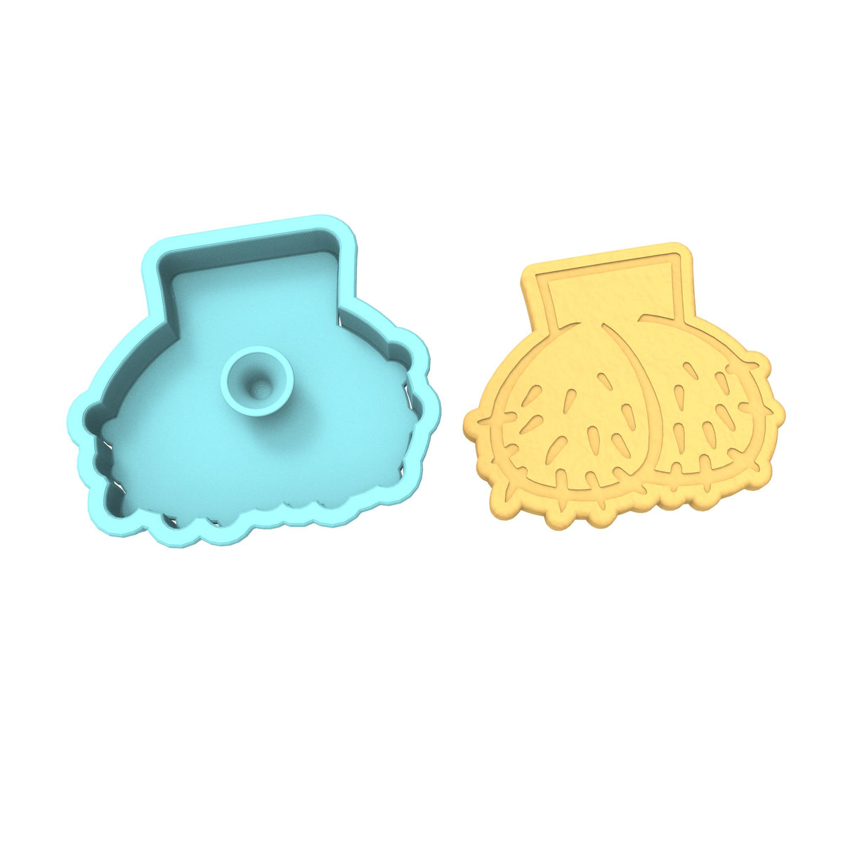 Nuts Cookie Cutter | Stamp | Stencil #1