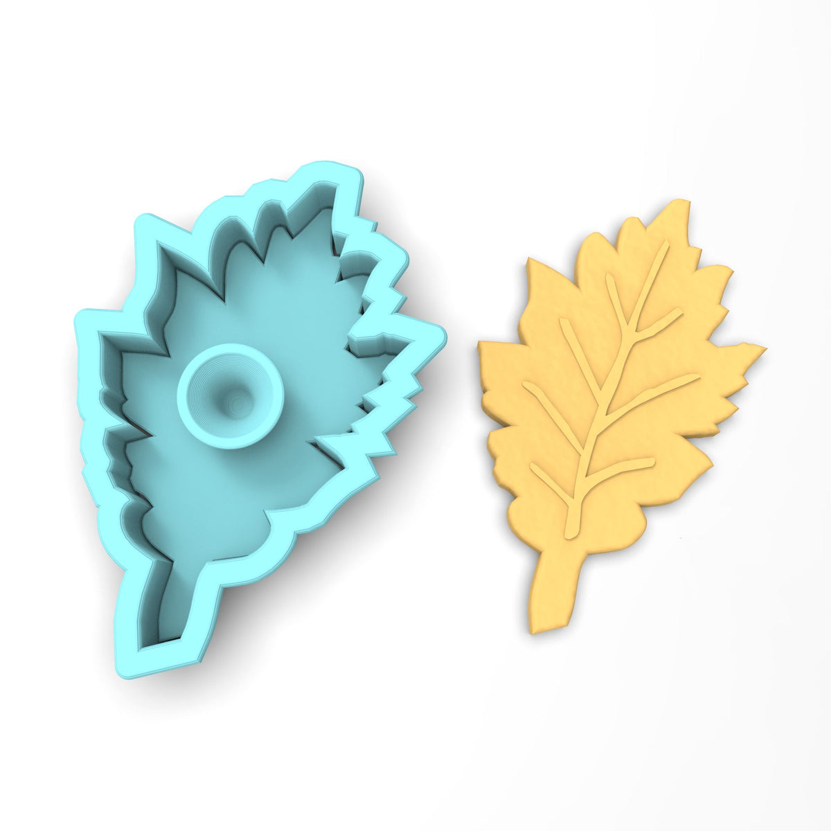 Oak Tree Leaf Cutter | Stamp | Stencil #1