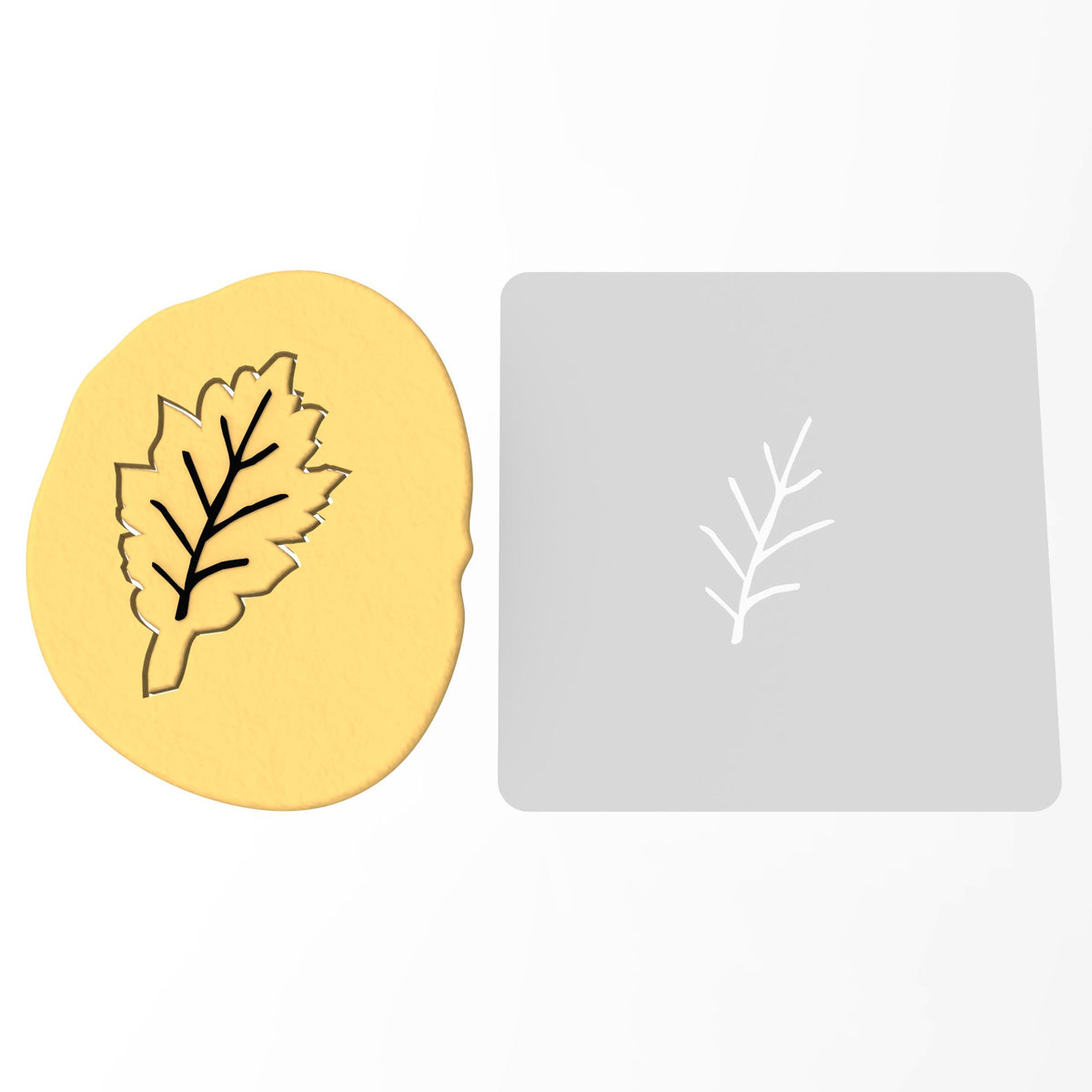 Oak Tree Leaf Cutter | Stamp | Stencil #1