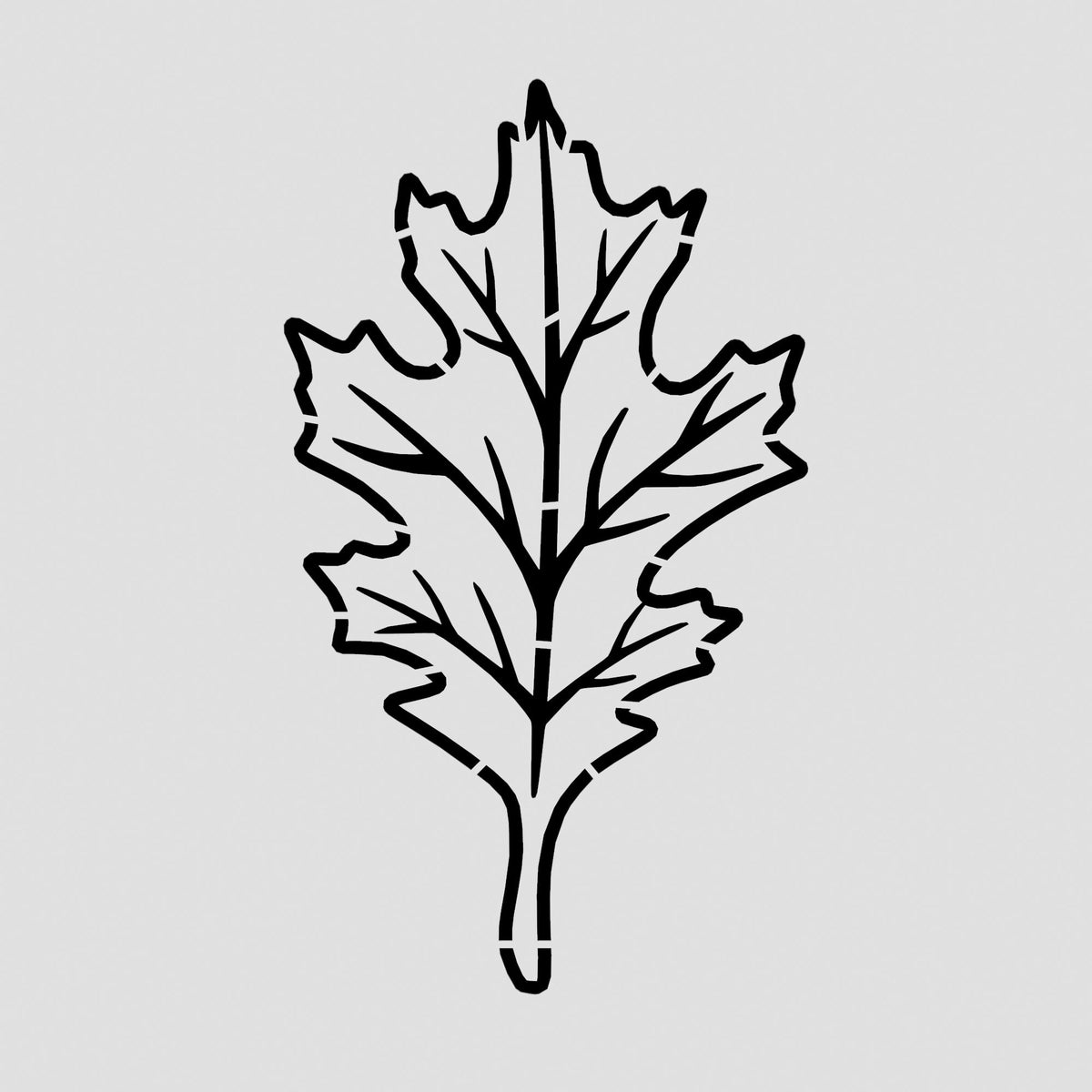 Oak Tree Leaf Cutter | Stamp | Stencil #2