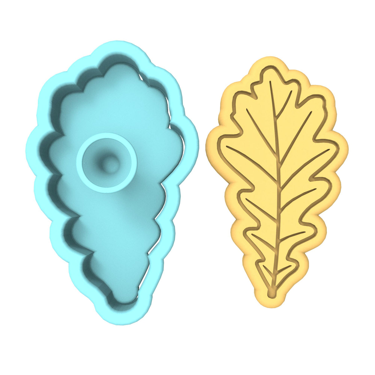 Oak Tree Leaf Cutter | Stamp | Stencil #4