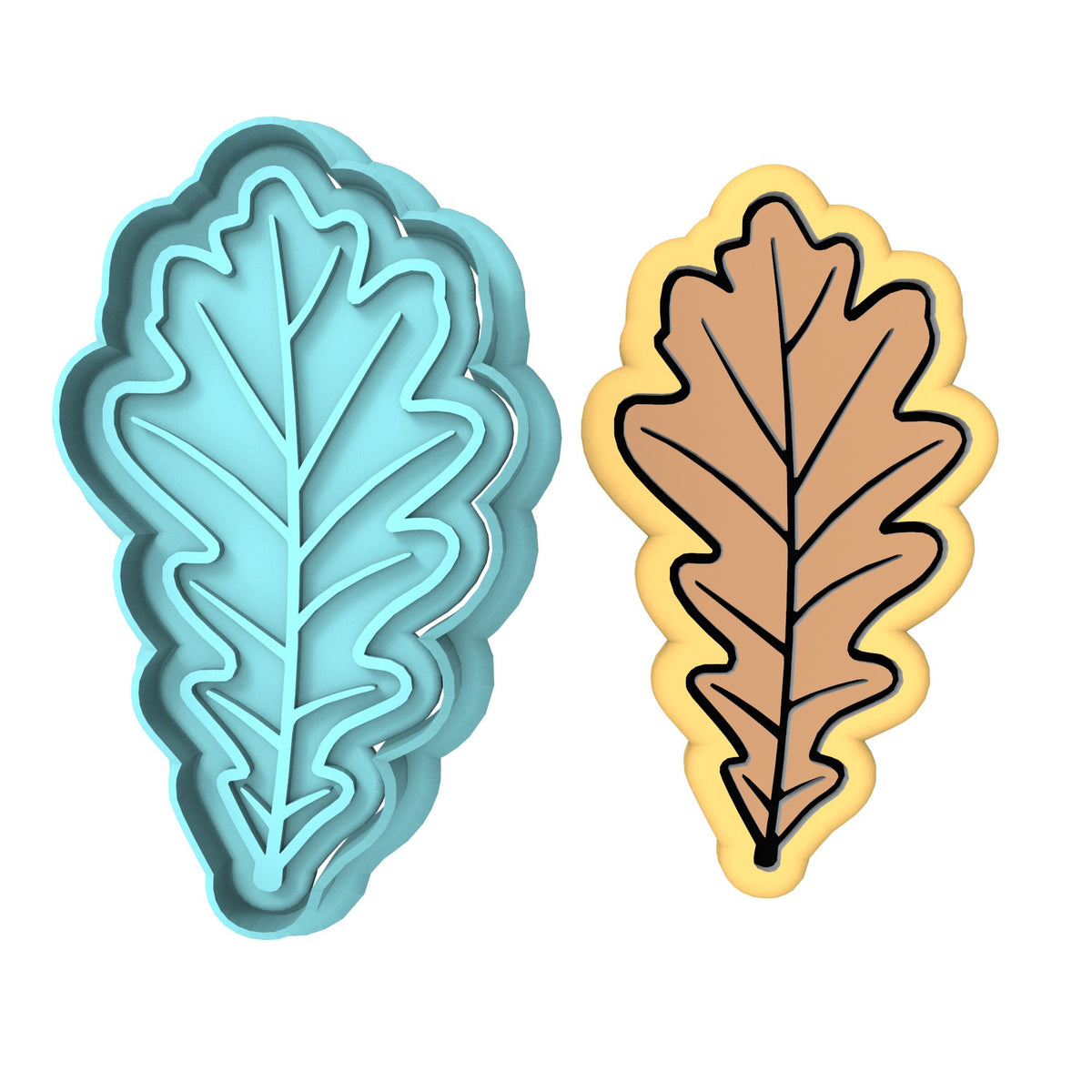 Oak Tree Leaf Cutter | Stamp | Stencil #4