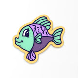 Ocean Fish Cookie Cutter | Stamp | Stencil #1