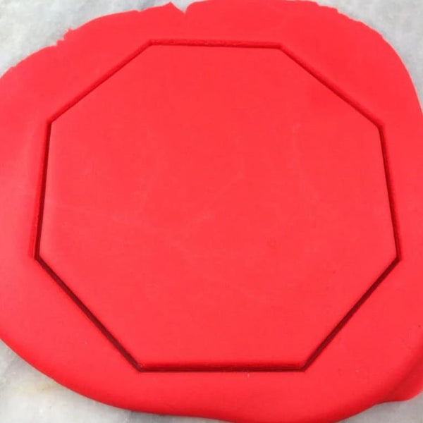 Octagon Stop Sign Cookie Cutter Outline - Letters/ Numbers/ Shapes