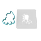 Octopus Cookie Cutter | Stamp | Stencil #1