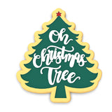 Oh Christmas Tree Cookie Cutter | Stamp | Stencil #1 Xmas / Winter / NYE Cookie Cutter Lady 