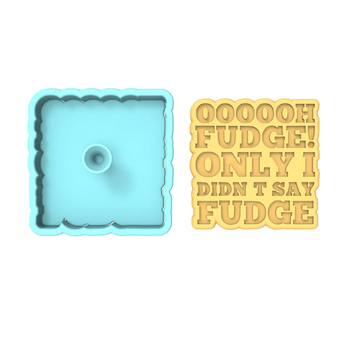 Oh Fudge Cookie Cutter | Stamp | Stencil #3