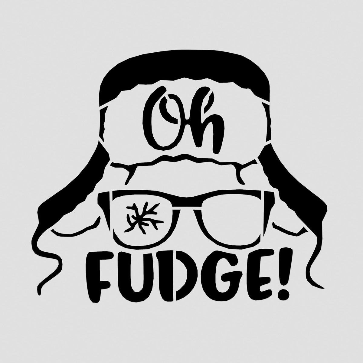 Oh Fudge Ralphie Cookie Cutter | Stamp | Stencil
