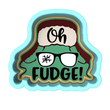 Oh Fudge Ralphie Cookie Cutter | Stamp | Stencil