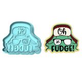 Oh Fudge Ralphie Cookie Cutter | Stamp | Stencil