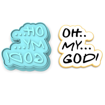Oh My God Cookie Cutter | Stamp | Stencil
