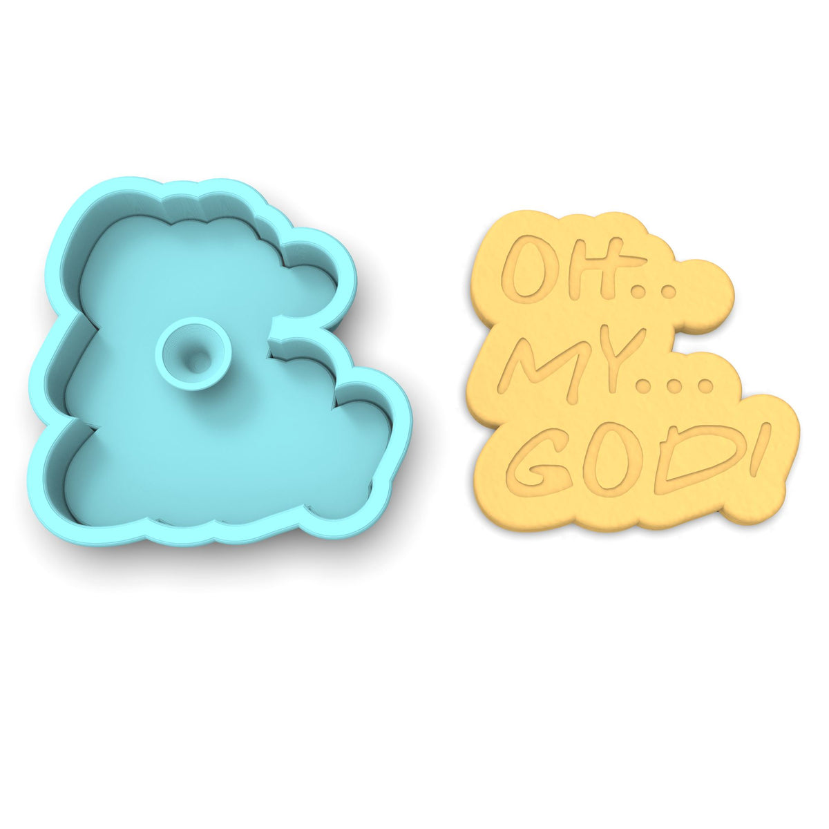 Oh My God Cookie Cutter | Stamp | Stencil