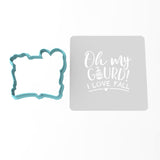 Oh My Gourd Cookie Cutter | Stamp | Stencil #1