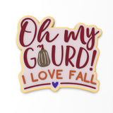 Oh My Gourd Cookie Cutter | Stamp | Stencil #1