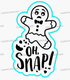 Oh Snap Cookie Cutter | Stamp | Stencil #1