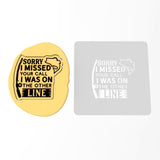 On the Other Line Cookie Cutter | Stamp | Stencil #1